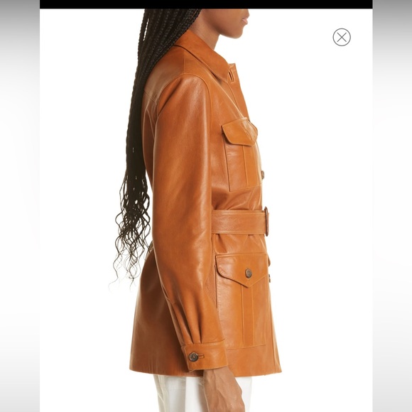 Nili Lotan leather belted jacket - Picture 3 of 7
